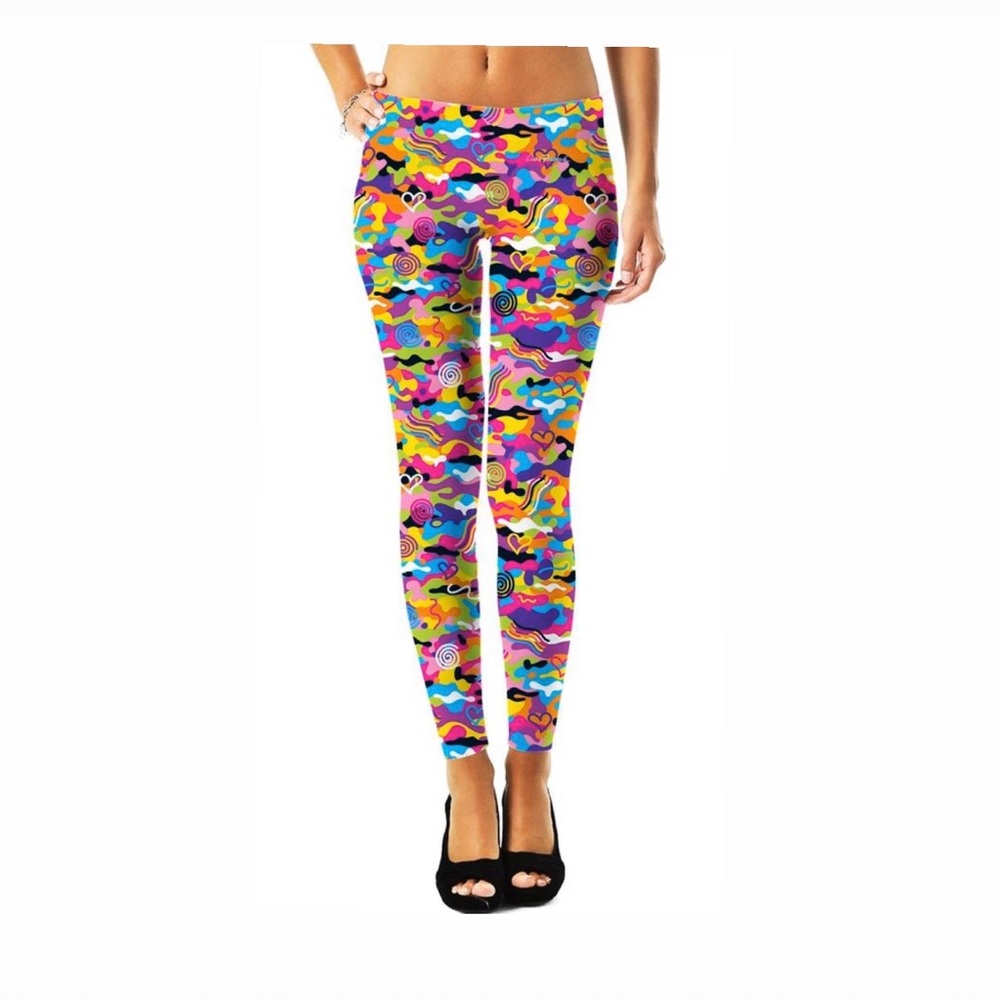 Lisa Frank RageOn Rainbow Camo Leggings